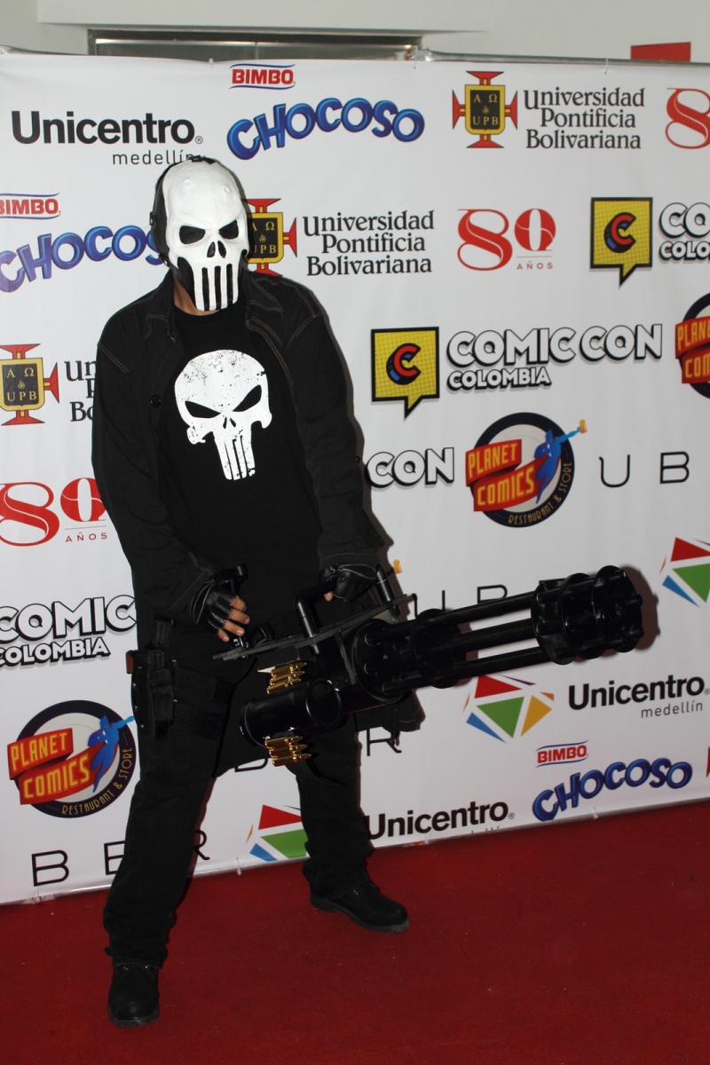 Comic Con Medelln - The Punisher Cosplayer - Cmic Con Colombia - Medelln